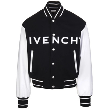 Givenchy Bomberjack van wol en leer Givenchy , Black , Heren - Xl,L,M,S