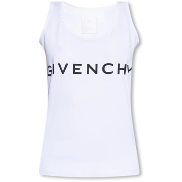 Givenchy Tanktop met logo Givenchy , White , Dames - M,S,Xs