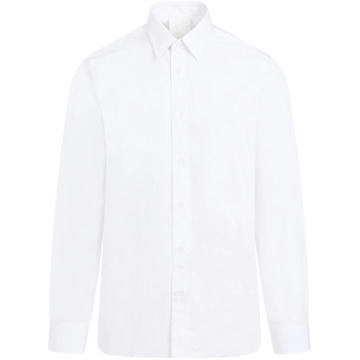 Givenchy Witte Lange Mouwen Shirt Givenchy , White , Heren - 2Xl,Xl