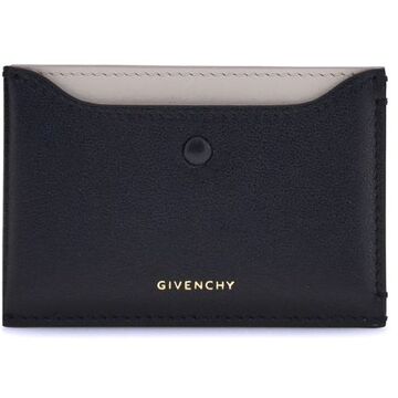 Givenchy Zwarte Kalfsleren Bos Taurus Portemonnee
