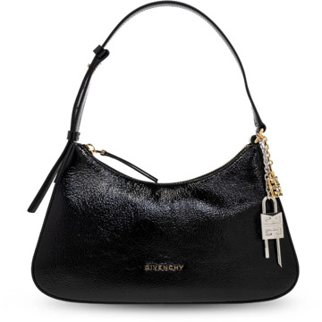 Givenchy Zwarte schoudertas met hangslot bedel Givenchy , Black , Dames - ONE Size