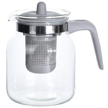 Glazen theepot met grijs filter 1500 ml