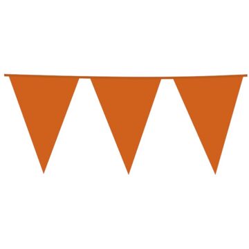 globos Reuzevlaggenlijn Oranje 10m kunststof