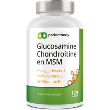 Glucosamine Chondroitine En MSM Tabletten - 120 Tabletten - PerfectBody.nl