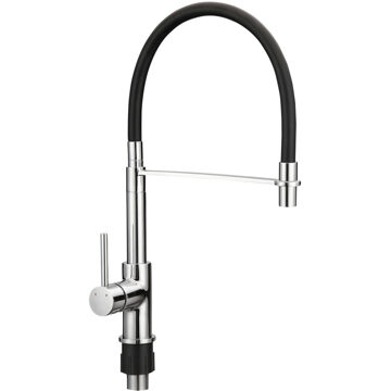 Go by Van Marcke Keukenkraan VMK Go Fusion Design 27,4 x 46,3 cm Incl. Mobile Rubberen Sproeier Chroom