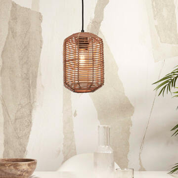 GOOD&MOJO Hanglamp Tanami - Rotan - Ø18x25cm Bruin