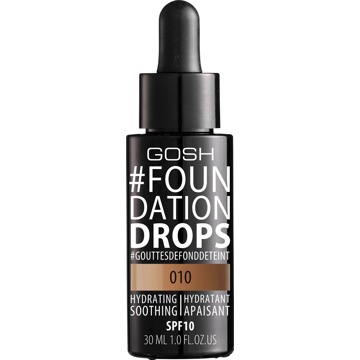 Gosh #Foundation Drops Moisturizing And Smoothing Face Primer 010 Tan 30Ml