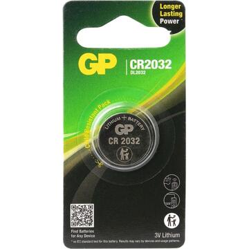 GP Lithium Knoopcel CR2032 (1 stuk)