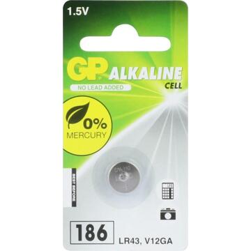 GP Lr43 Knoopcel Alkaline Batterij