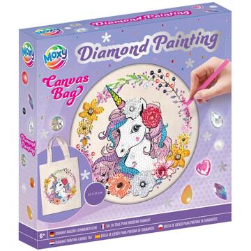 Grafix Diamond Painting tas 25x31cm roze