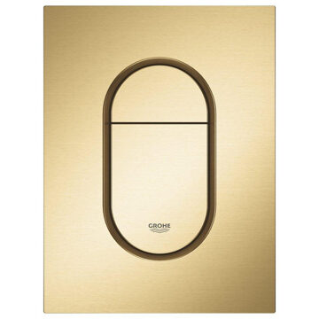 GROHE Arena Cosmopolitan S Bedieningspaneel Toilet - Verticaal - Dual Flush - Eco - Geborsteld Cool sunrise (mat goud) - Slank formaat