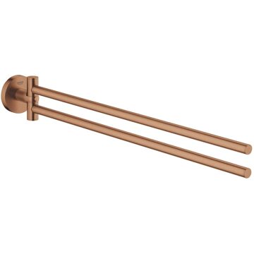 GROHE Essentials handdoekhouder met twee draaibare armen -Sunset gold (mat brons)
