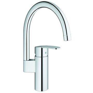 GROHE Keukenkraan - Chroom - Hoge uitloop - GROHE Wave Cosmopolitan - 32449001