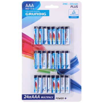 Grundig Batterijen R03 Aaa Zink 24 Stuks