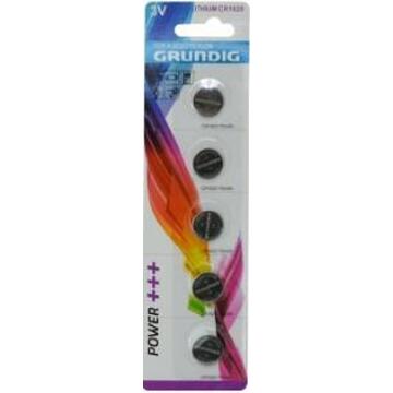 Grundig Knoopcelbatterijen Cr1620 325 Mah 5 Stuks