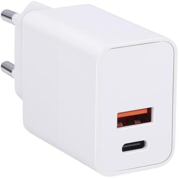 Grundig USBA+C oplader stopcontact 230V wit