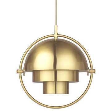 Gubi Multi-Lite hanglamp small, brass base, Brass Shiny Messing
