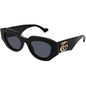 Gucci Geometrische Cat-Eye Zonnebril Gucci , Black , Dames - 51 MM