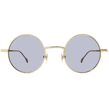 Gucci Ronde Smalle Metalen Zonnebril Gg1649S 006 Gucci , Yellow , Unisex - 44 MM