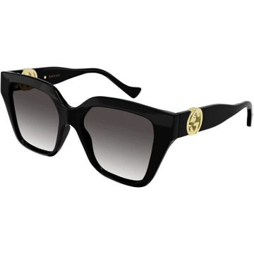 Gucci Stijlvolle zonnebril in zwart Gucci , Black , Dames - 54 MM