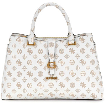 Guess Handtas Kuba 4G-Logo Peony Wit - T/U