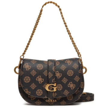 Guess Mini-Schoudertas Kuba 4G-Logo Peony Bruin - T/U