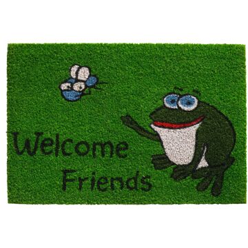 HAMAT Deurmat Welcome friends frog 40x60cm