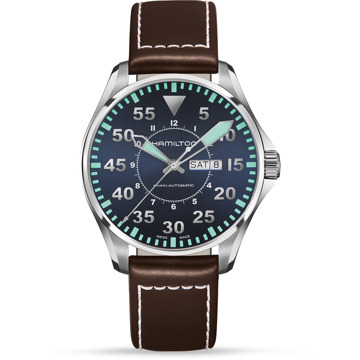 Hamilton Horloge Pilot H64715545 Zilver