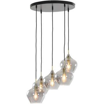 Hanglamp Rakel - Antiek Brons - Ø61cm - 5L Brons, Goud