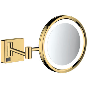 hansgrohe Scheerspiegel AddStoris Met LED Licht Gepolijst Goud