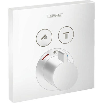 hansgrohe ShowerSelect afdekset inbouwthermostaat met 2 functies, mat wit