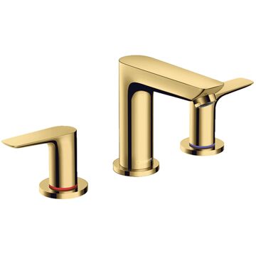 hansgrohe Wastafelmengkraan Talis E 3-Gats Met Trekwaste Gepolijst Goud