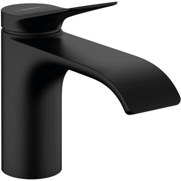 hansgrohe Wastafelmengkraan Vivenis Eengreeps 80 Met Trekwaste Mat Zwart