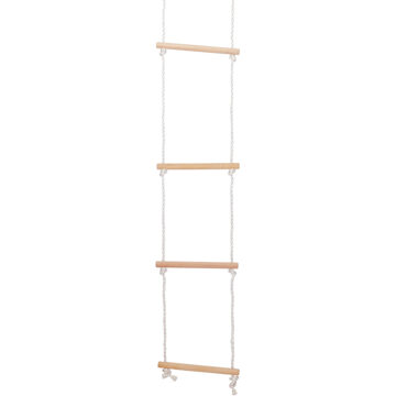 Happy People Kinder touwladder/klimladder - 200 cm - Buitenspeelgoed - Klimmen en klauteren - Speeltoestel ladder