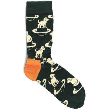 Happy Socks Groene Planet Dog Sokken Happy Socks , Green , Heren - M