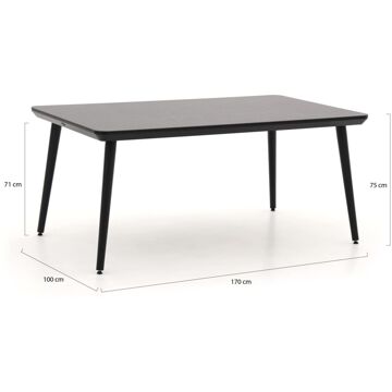Hartman Sophie Studio HPL Tuintafel 170 x 100 cm Zwart