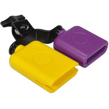 Hayman BSB-05 2-tonige woodblock 2-tonige woodblock, nylon, klein, met klem