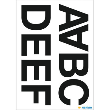 Herma Etiket Herma 4187 33mm letters A-N zwart 16stuks