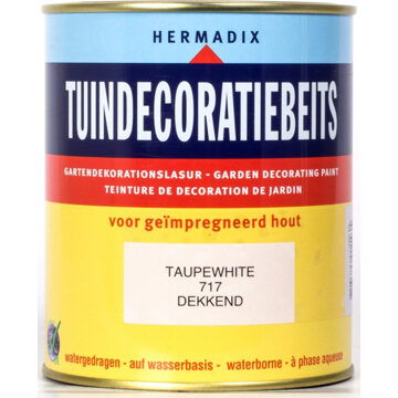 Hermadix Tuindecoratiebeits 717 taupe white 2500 ml Wit
