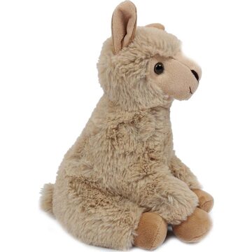 heunec Pluche beige alpaca/lama knuffel - 24 cm - zittend