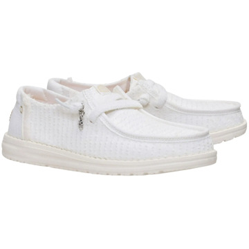 HEYDUDE Wendy Frayed Canvas Slip-On Sneakers Dames - 40
