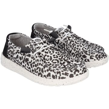 HEYDUDE Wendy Leopard Slip-On Sneakers Dames zwart - beige - 37