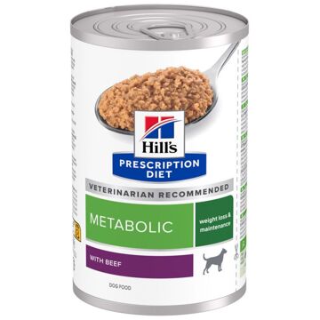 Hill's Prescription Diet Prescription Diet Metabolic Weight Management - Hondenvoer veterinair - Rund - 370 gram