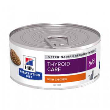 Hills Prescription Diet Y/D - Thyroid Health - Kattenvoer - 24 x 156 g