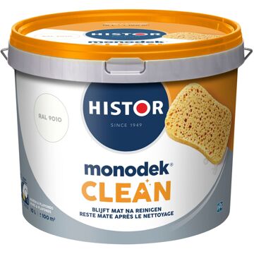 Histor Monodek Clean Muurverf - 10 liter RAL 9010