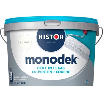 Histor Monodek Muurverf - 2,5 liter - Gebroken Wit