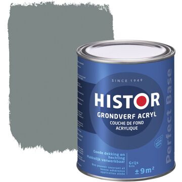 Histor Perfect Base Grondverf Acryl 0,75 liter - Grijs