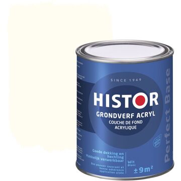 Histor Perfect Base Grondverf Acryl 0,75 liter - Wit