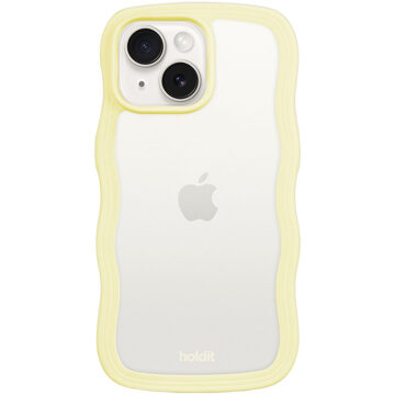 Holdit Wavy Case voor de Apple iPhone 13/14/15/16e - Lemonade Geel