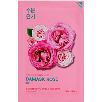 Holika Holika Damask Rose Pure Essence Mask Sheet - Softening Canvas Mask With Damascus Rose Extract
